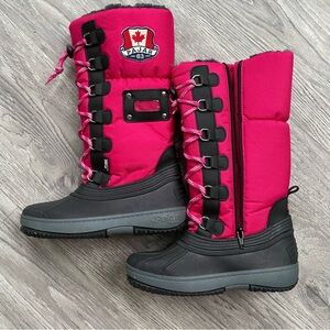 Pajar Kids Boots in Pink and Black